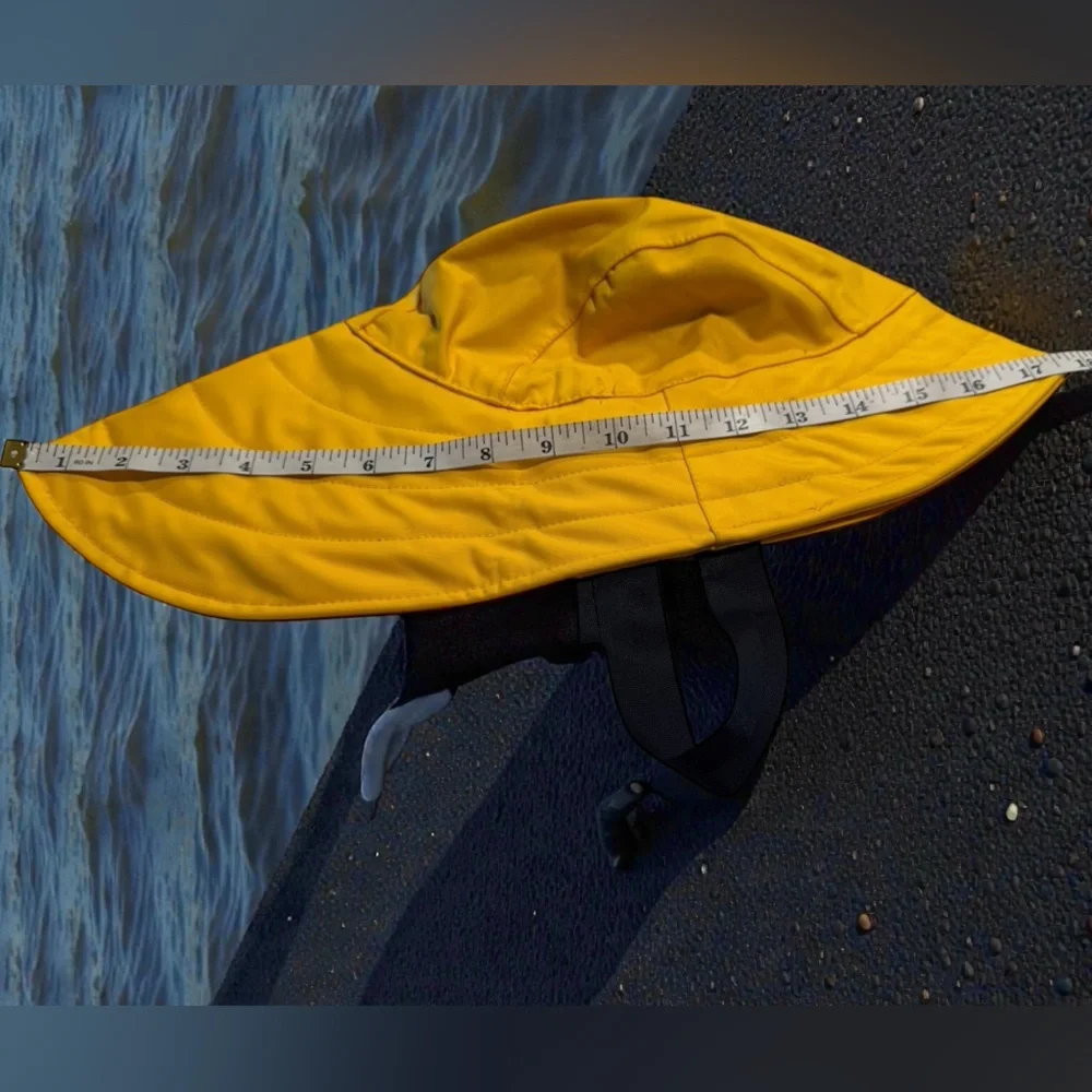 West Marine Sou’wester Rain Hat. Long Back Brim and Chin Strap - Picture 6 of 8